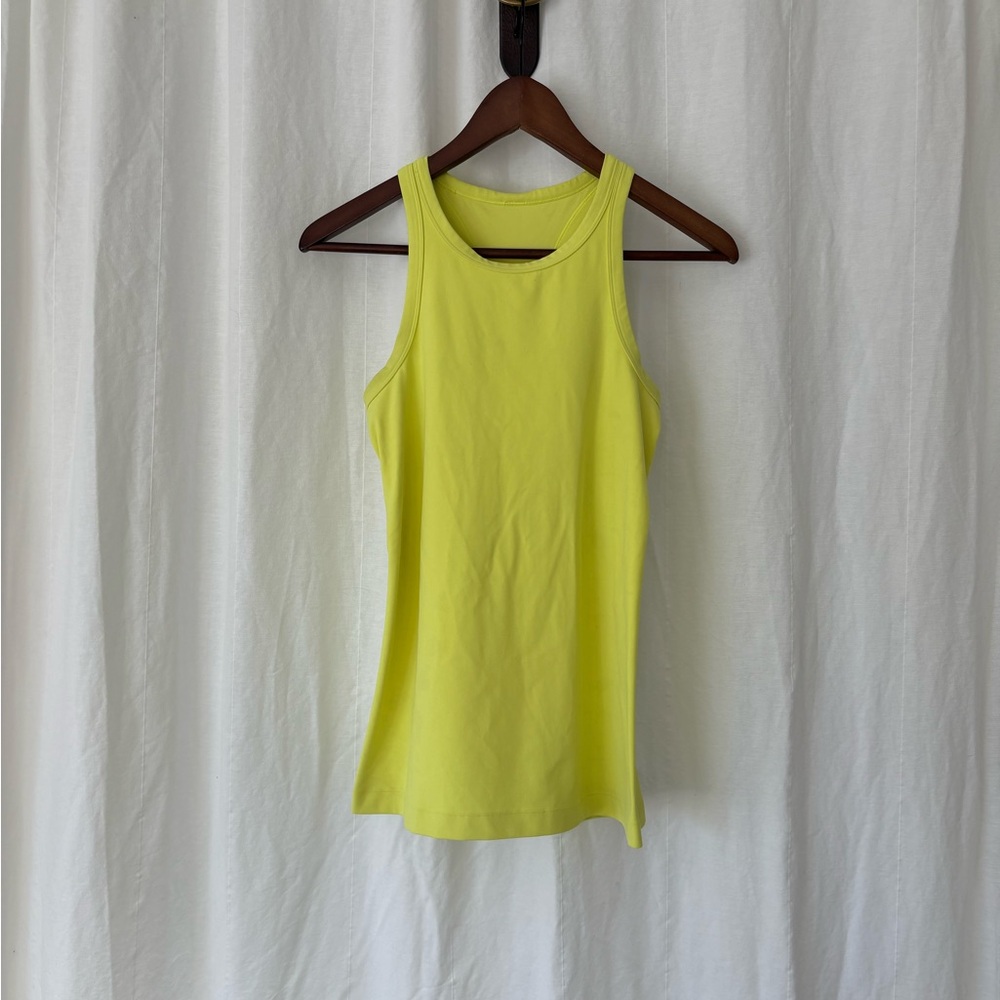 Lululemon Cool Racerback Tank Neon Yellow Size 4
